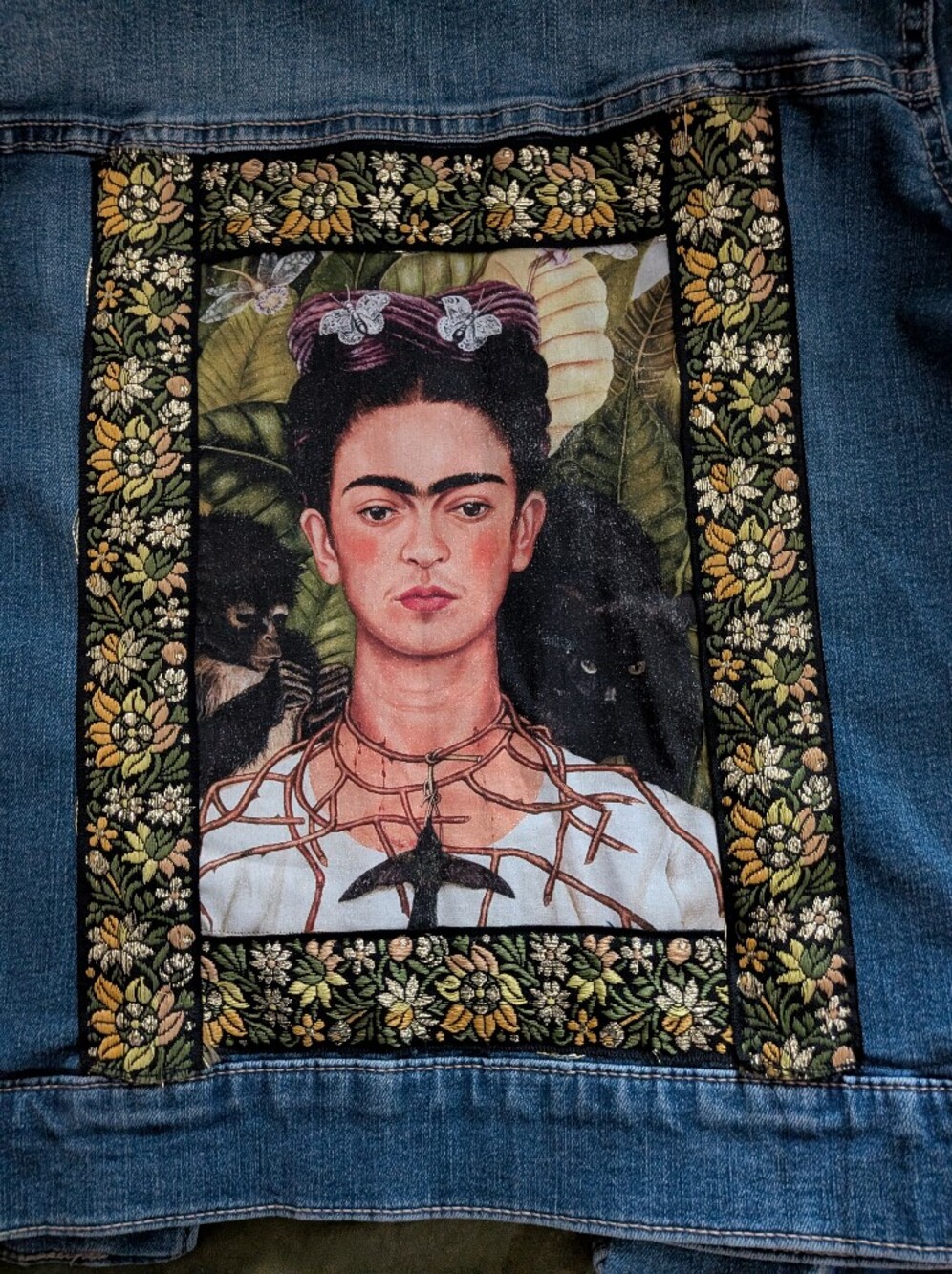 Frida Kahlo Jean Jacket